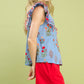 Gretchen Blue Floral Top