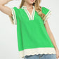 Gia Island Green Top