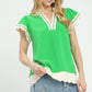Gia Island Green Top