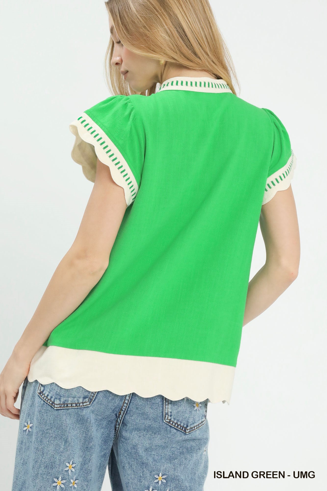 Gia Island Green Top
