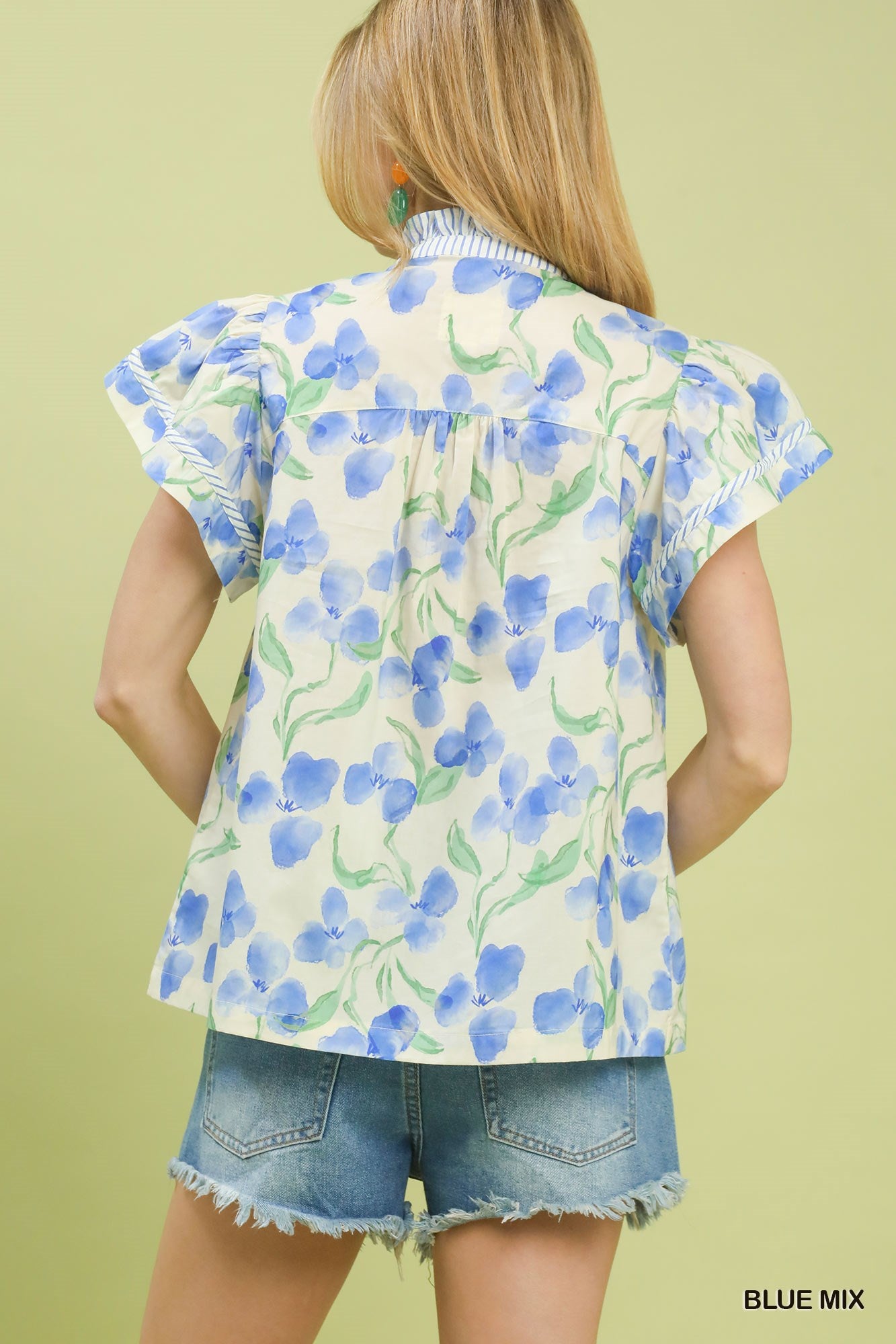 Glaia Blue Mix Top