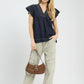 Gracelyn Dark Denim Top