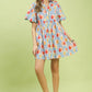 Gwen Blue Floral Dress