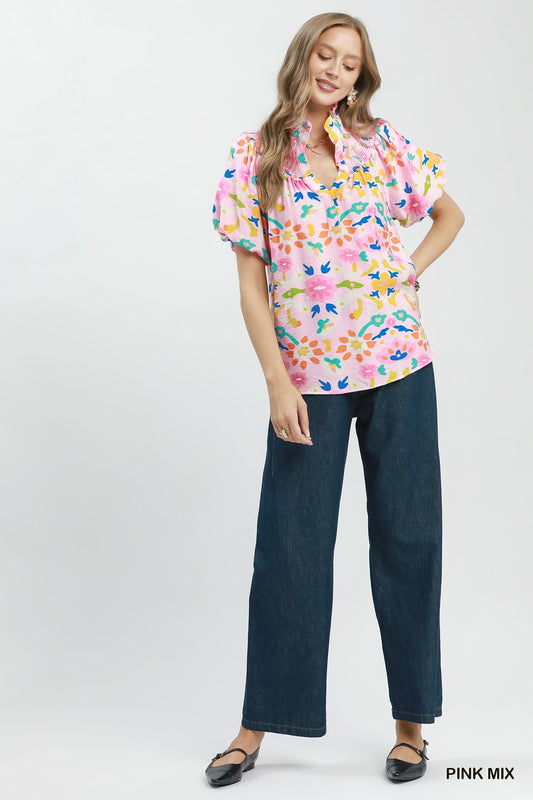 Georgia Pink Spring Top