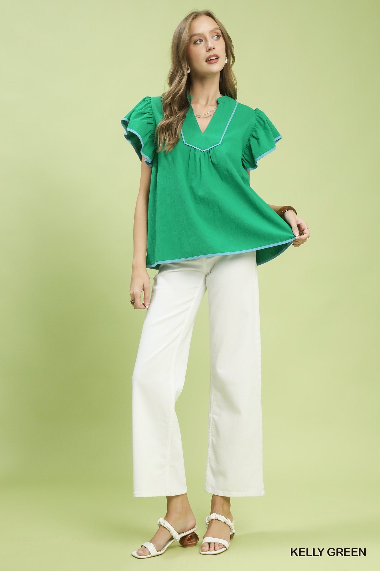 Graclyn Green Top