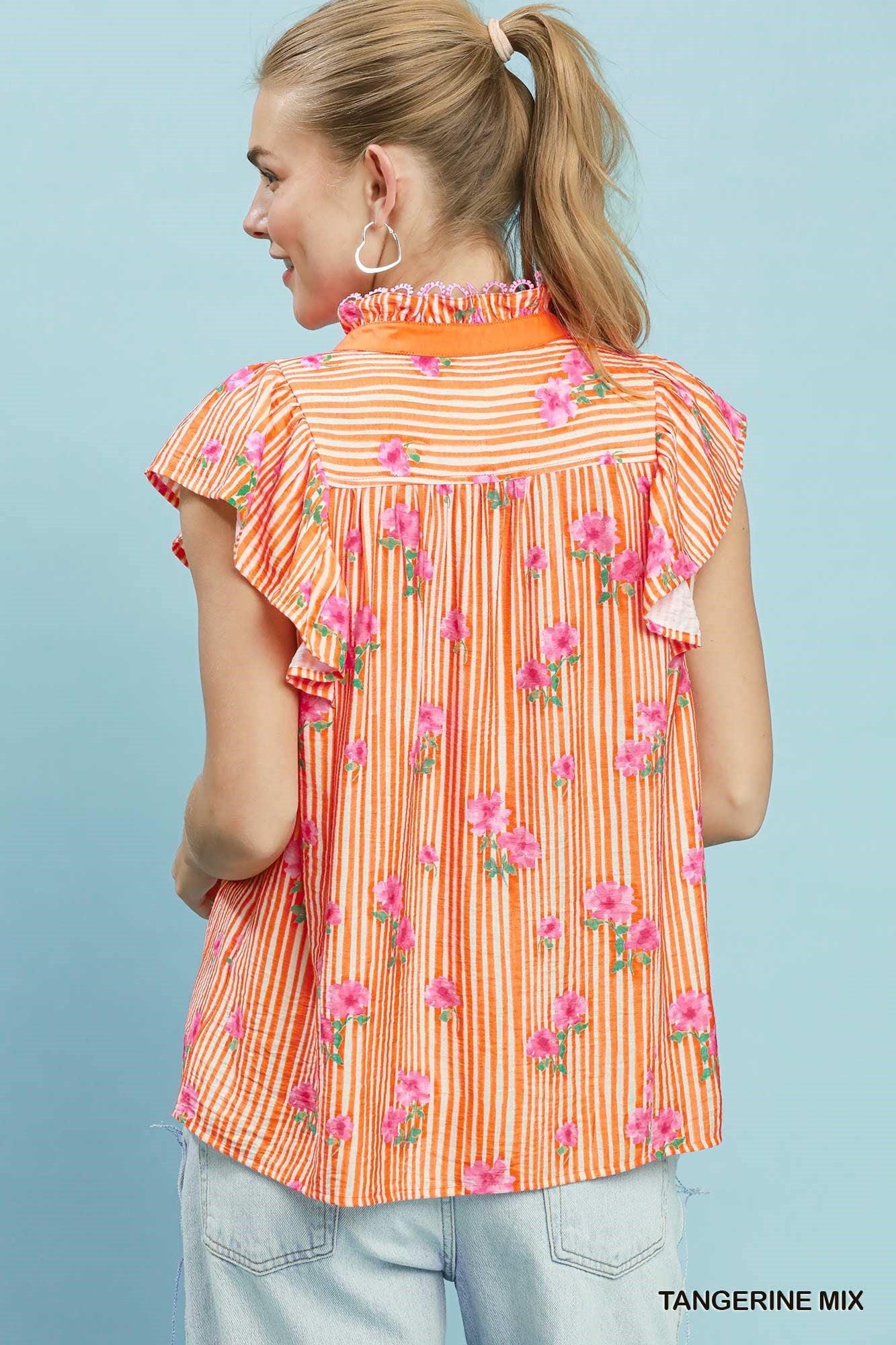 Gianna Tangerine Mix Top