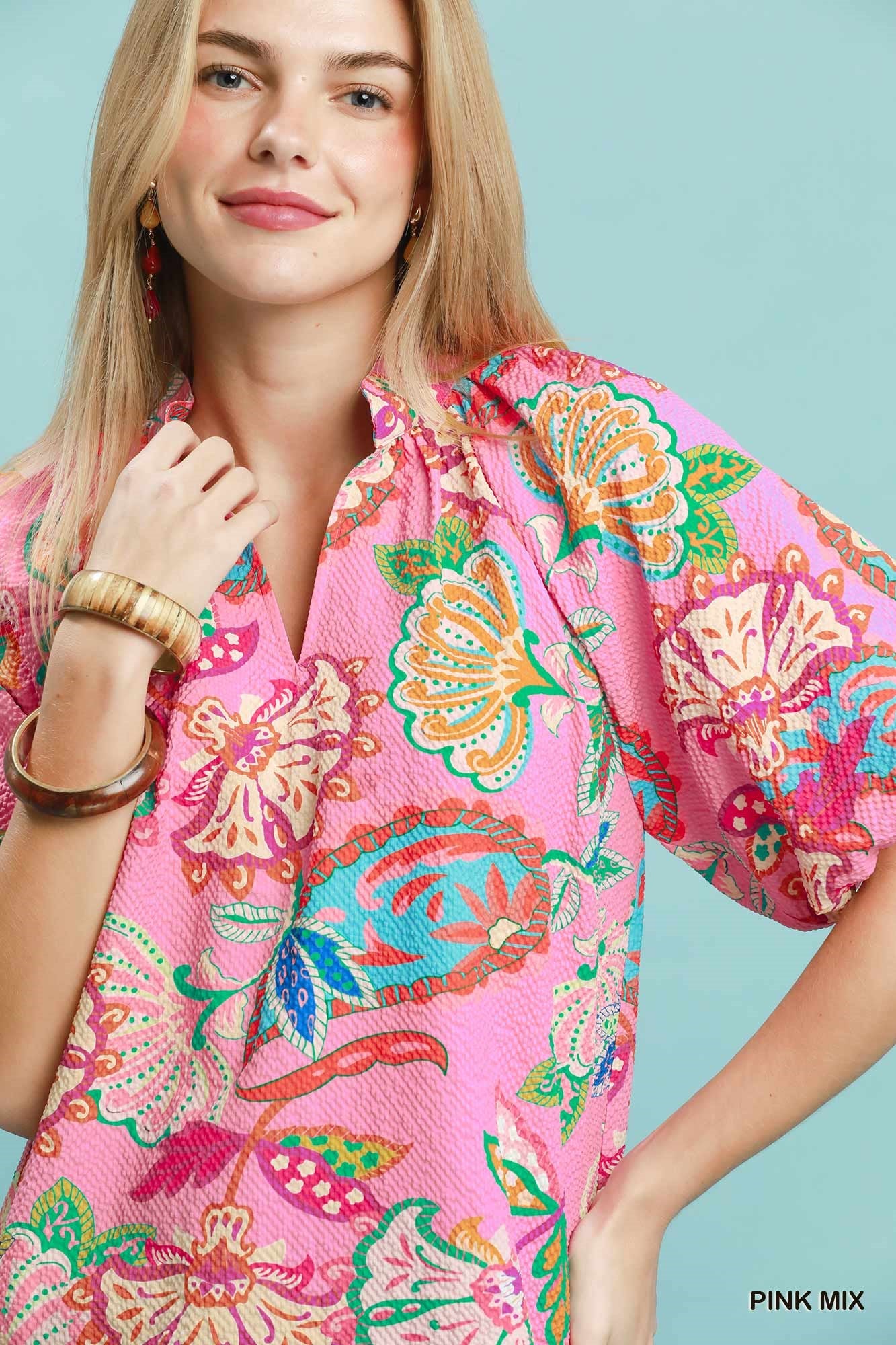 Gracie Pink Mix Top