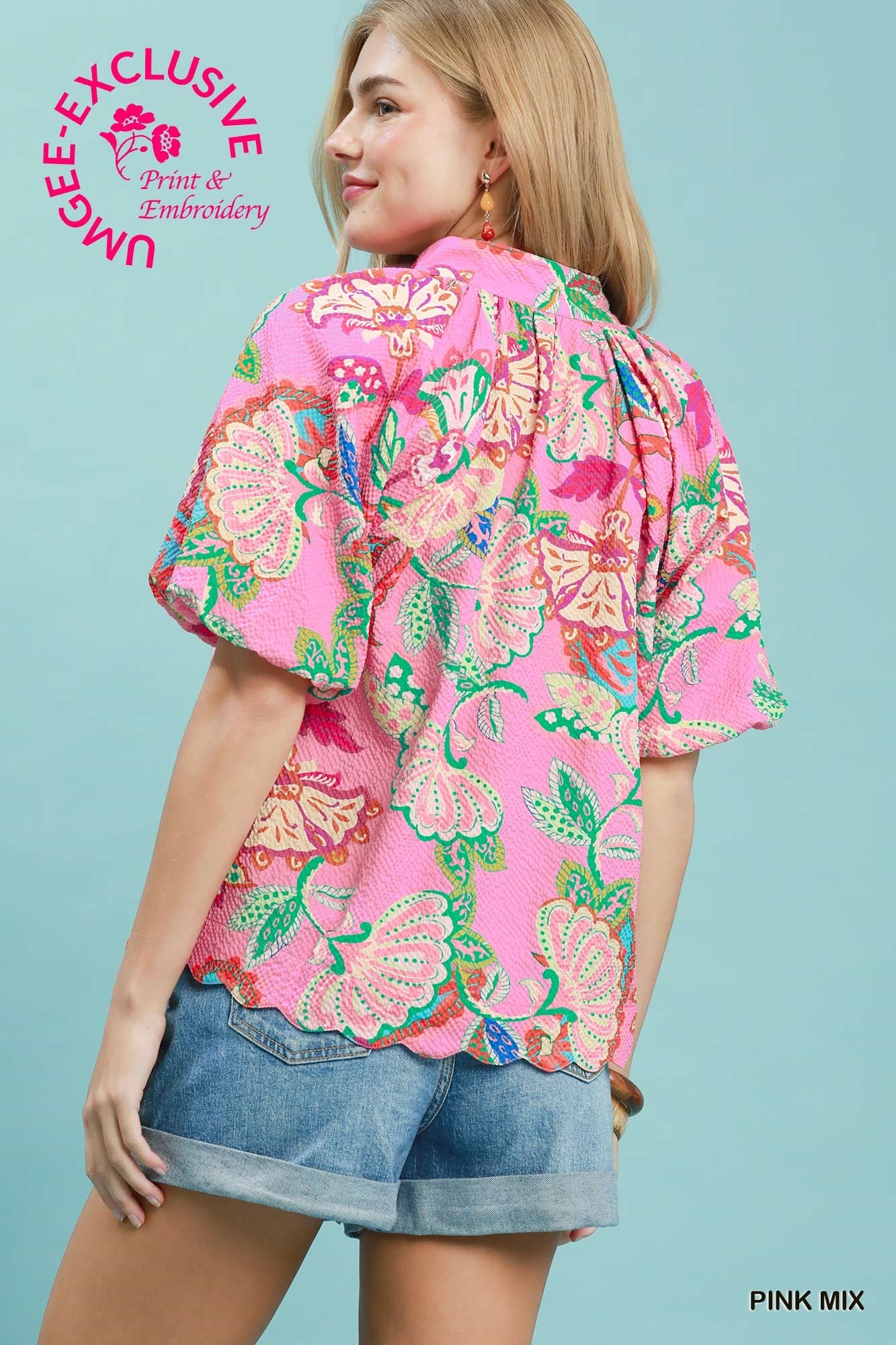 Gracie Pink Mix Top
