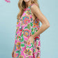 Genny Pink Print Dress