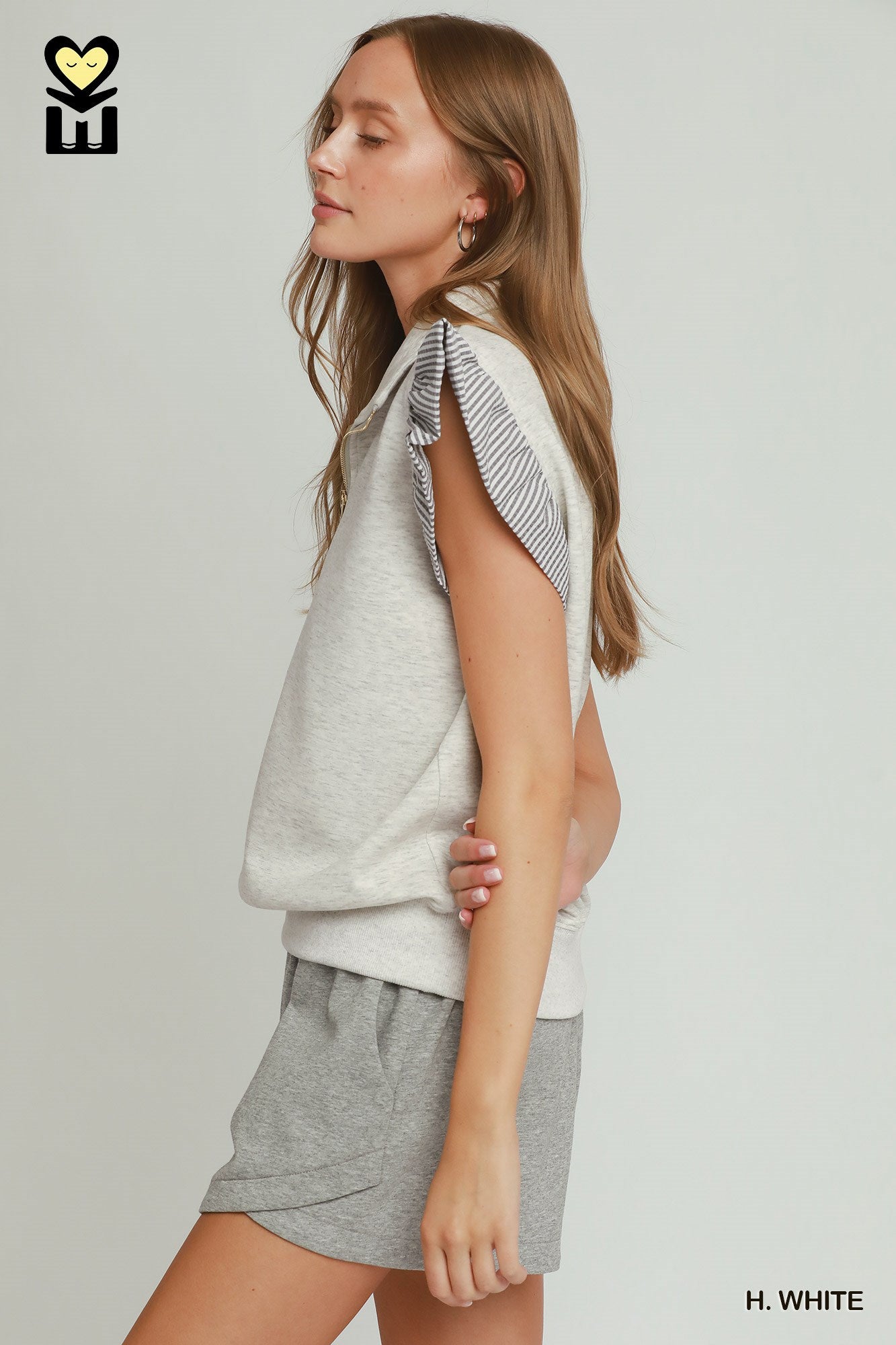 Grant Heather White Top
