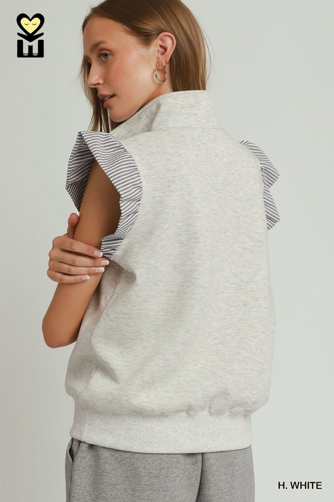 Grant Heather White Top