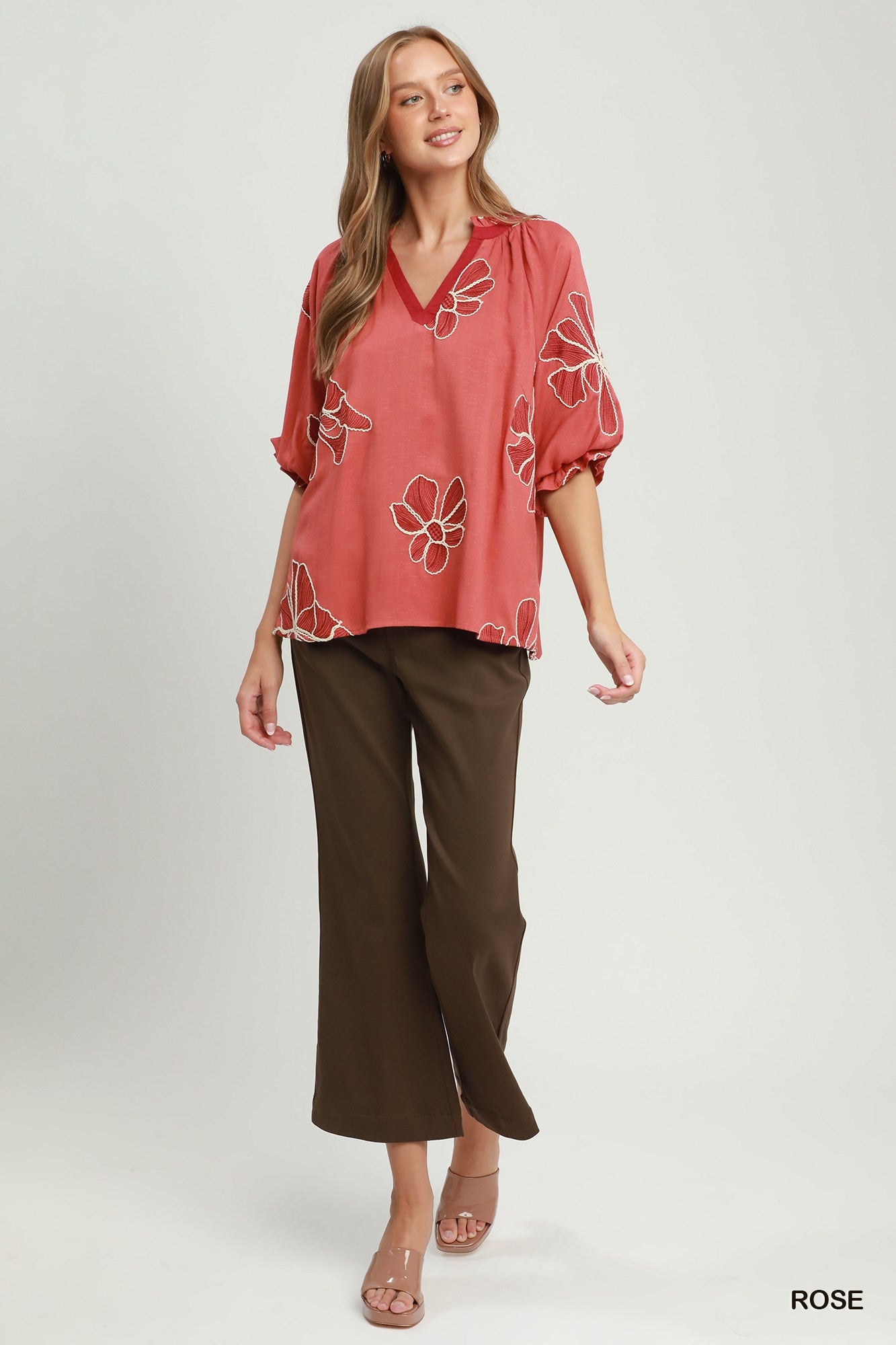 Gia Rose Embroidered Top