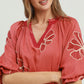 Gia Rose Embroidered Top