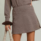 Genesis Brown Plaid Skort