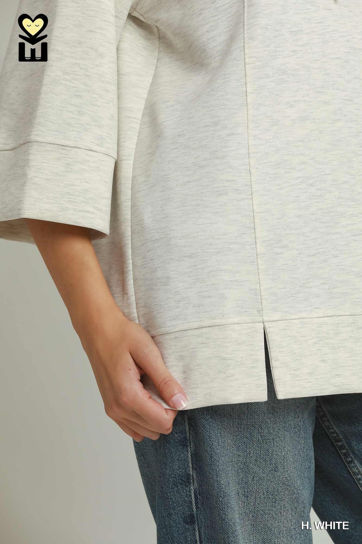 Gabriella Heathered Pullover