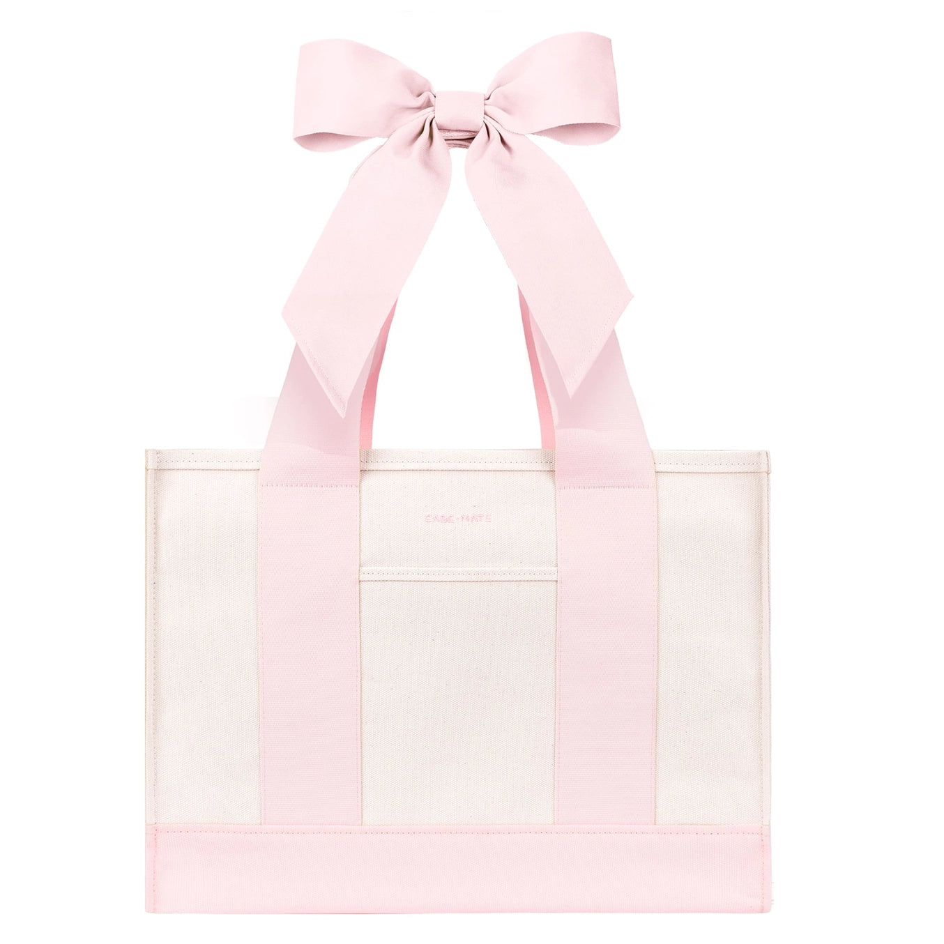 Case-Mate Canvas Tote - Canvas Ballet Pink  Bow
