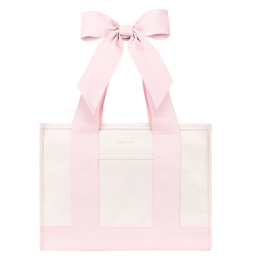 Case-Mate Canvas Tote - Canvas Ballet Pink  Bow