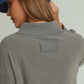 Goldie Charcoal Ribbed Mockneck