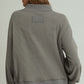 Goldie Charcoal Ribbed Mockneck