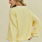 Lily Yellow Ribbed Top