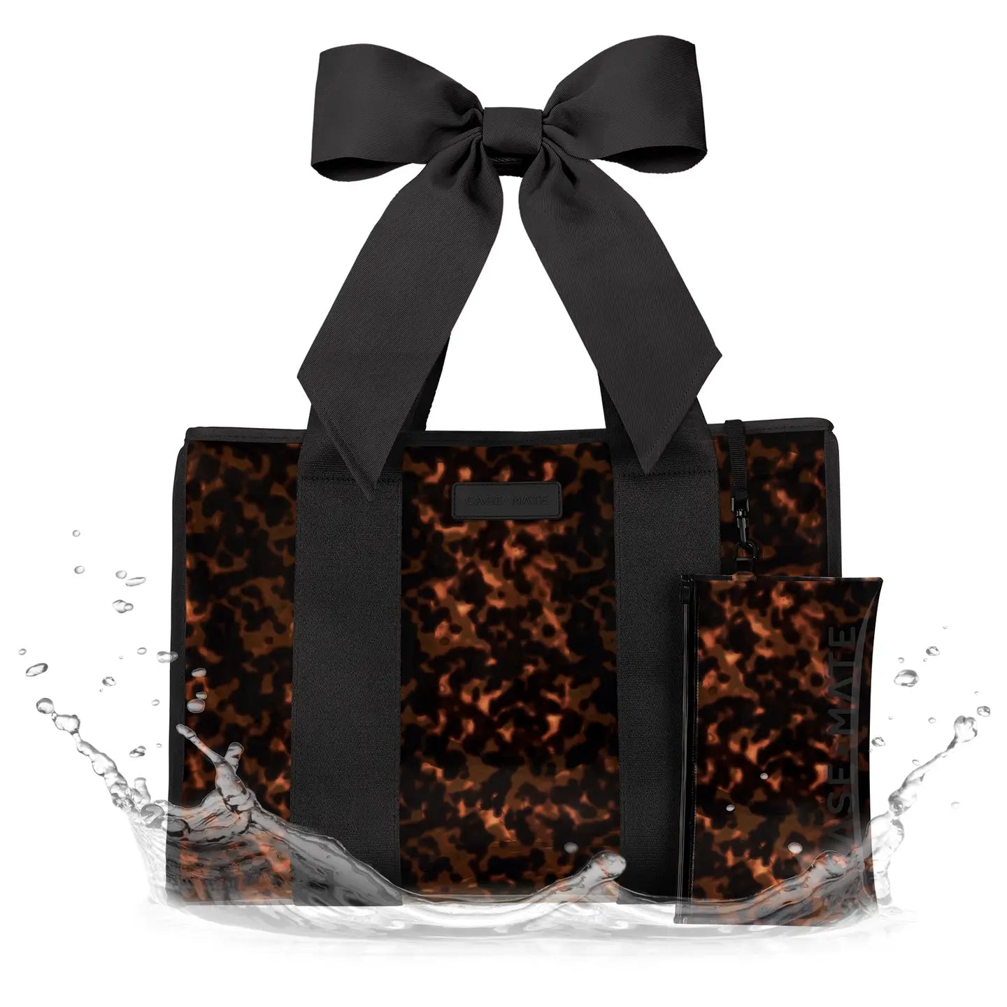 Case-Mate Jelly Tote w/ Phone Pouch -  Tortoiseshell Bow