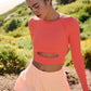 Free People Movement Get your flirt on shorts pastel peach
