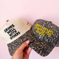 Sorry I'm Late, I Stopped for Coffee - Luxe Leopard Trucker Hat
