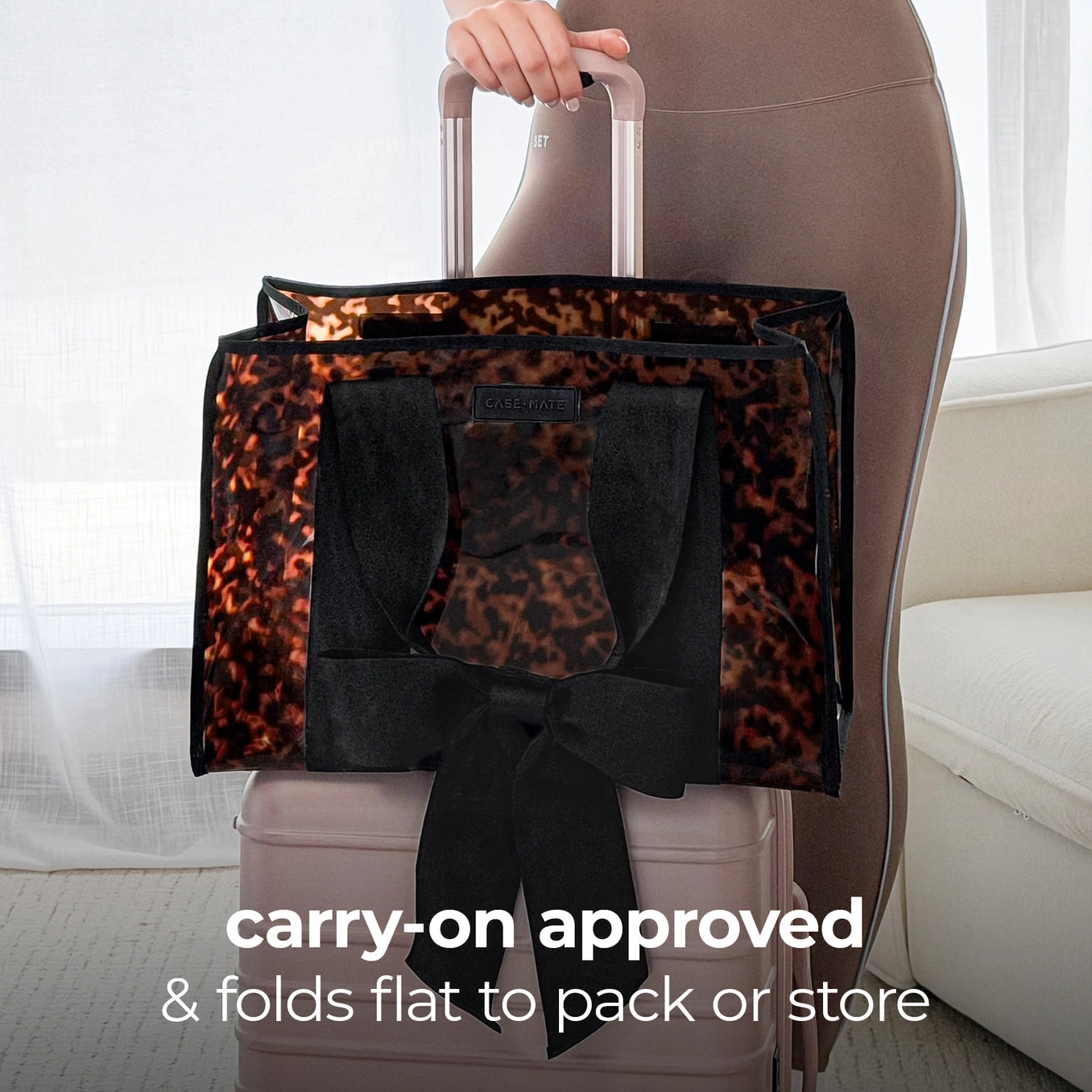 Case-Mate Jelly Tote w/ Phone Pouch -  Tortoiseshell Bow
