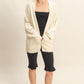 Haley Cardigan Sweater With Pockets Cream