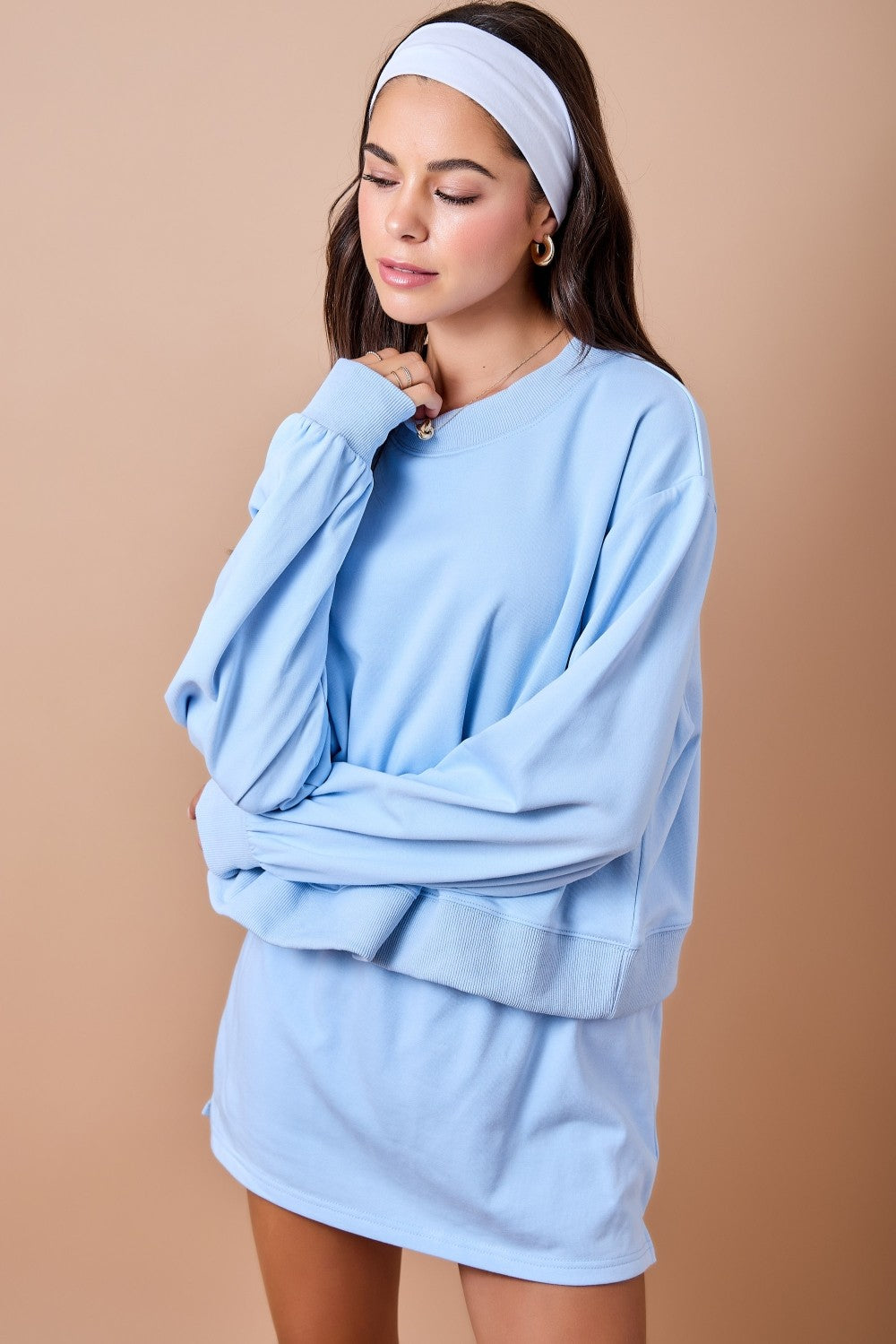 Dawn Mockneck Set Top Blue
