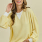 Lily Yellow Ribbed Top