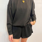 Scuba Pullover & Shorts Set Black
