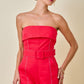Debra Red Romper