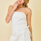 Darla White Denim Wrap Romper