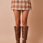 Dani Plaid Mini Skort