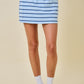 Dylan Striped Set Skirt Blue