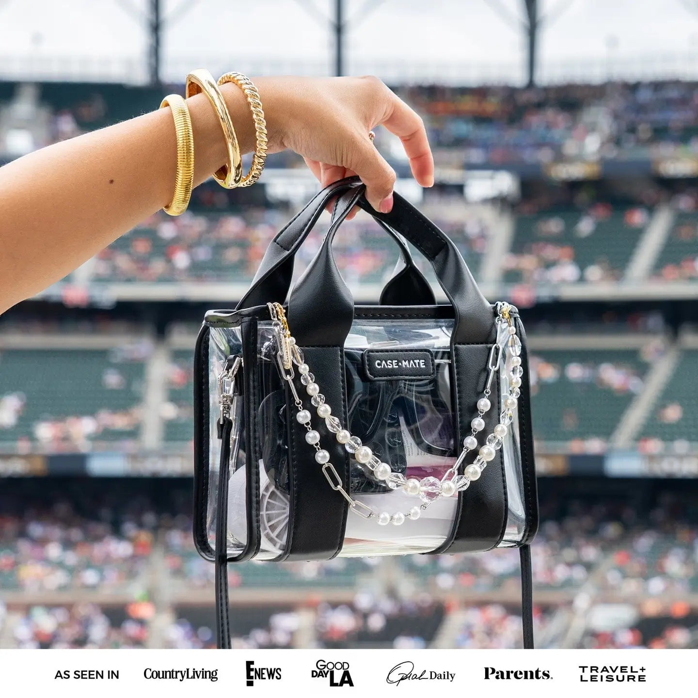 Case-Mate Jelly Stadium Bag - Black/Clear