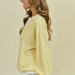 Lily Yellow Ribbed Top