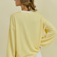 Lily Yellow Ribbed Top