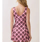 Tina Pink Plaid Athletic Dress