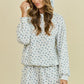 Layla Blue Ribbed Hoodie