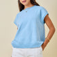 Diana Blue Cap Sleeve Sweater