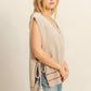 Hazel Tassel Detailed Oversized Sweater Vest