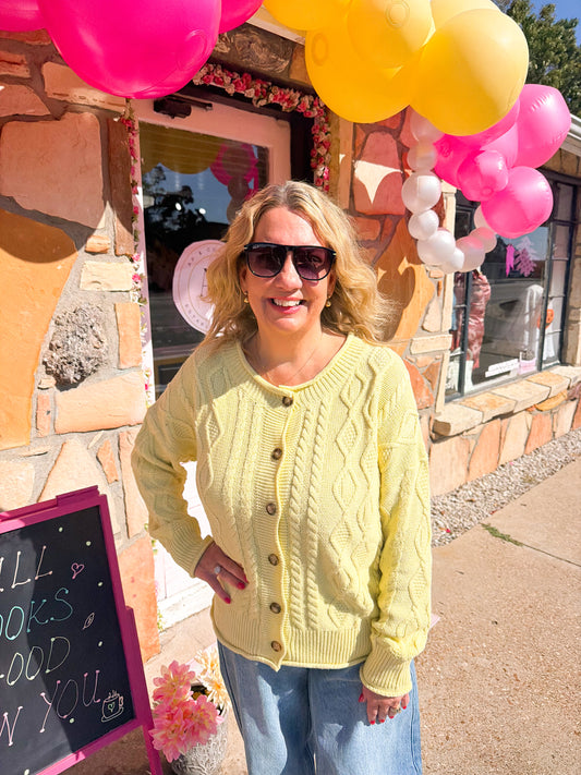 Georgia Banana Cardigan