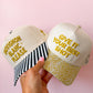 Sauvignon Blanc Please - Black & White Stripe Trucker Hat