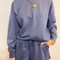Scuba Pullover & Shorts Set Blue Indigo