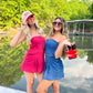Dakota crimson denim dress