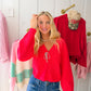 Harlow Red Cardigan