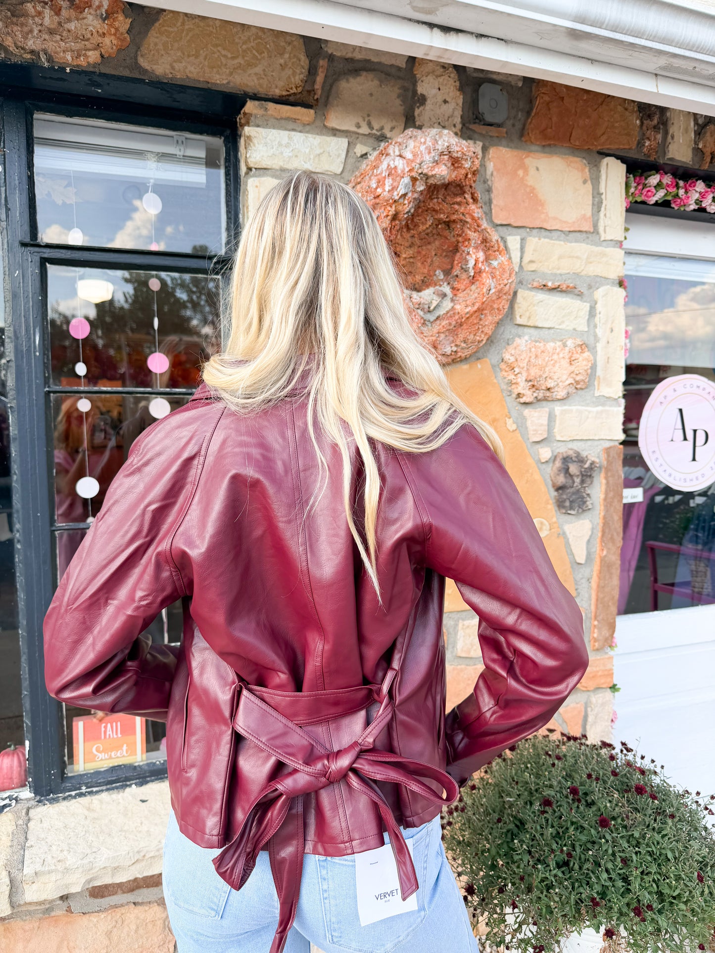 Luna Burgundy Coat