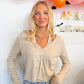 Hannah Taupe Layered Top